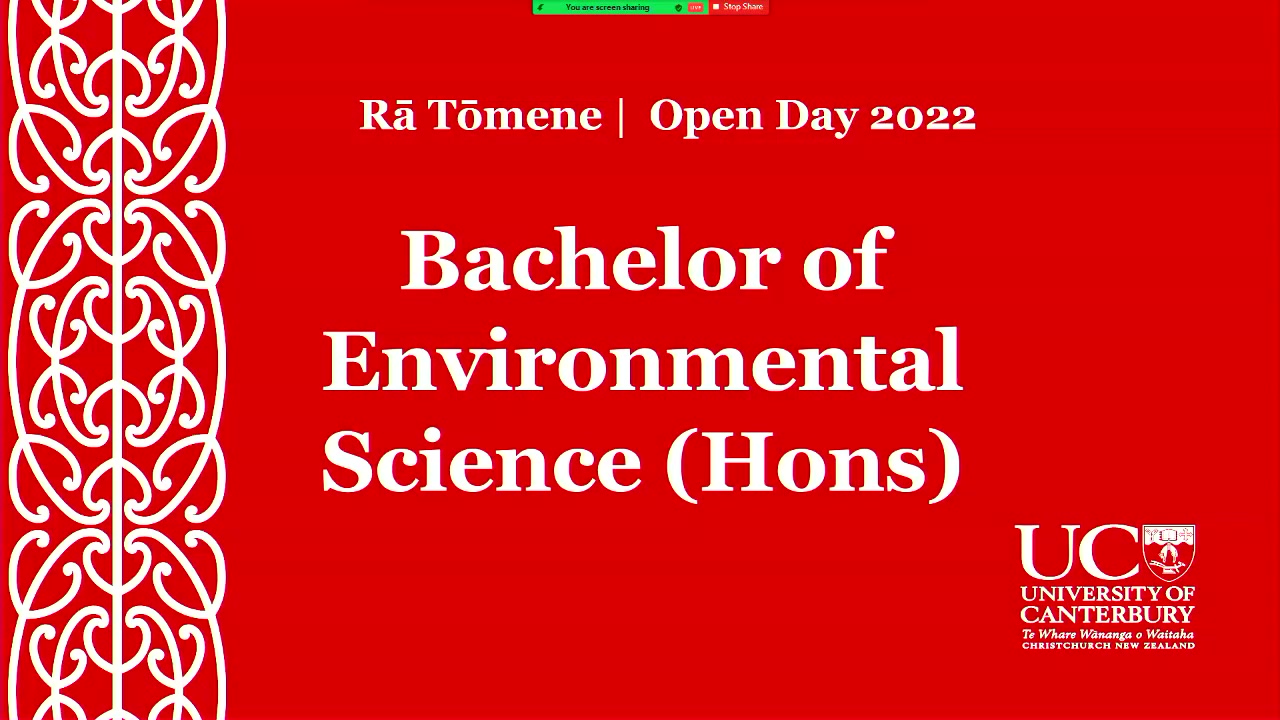 Bachelor Of Environmental Science With Honours